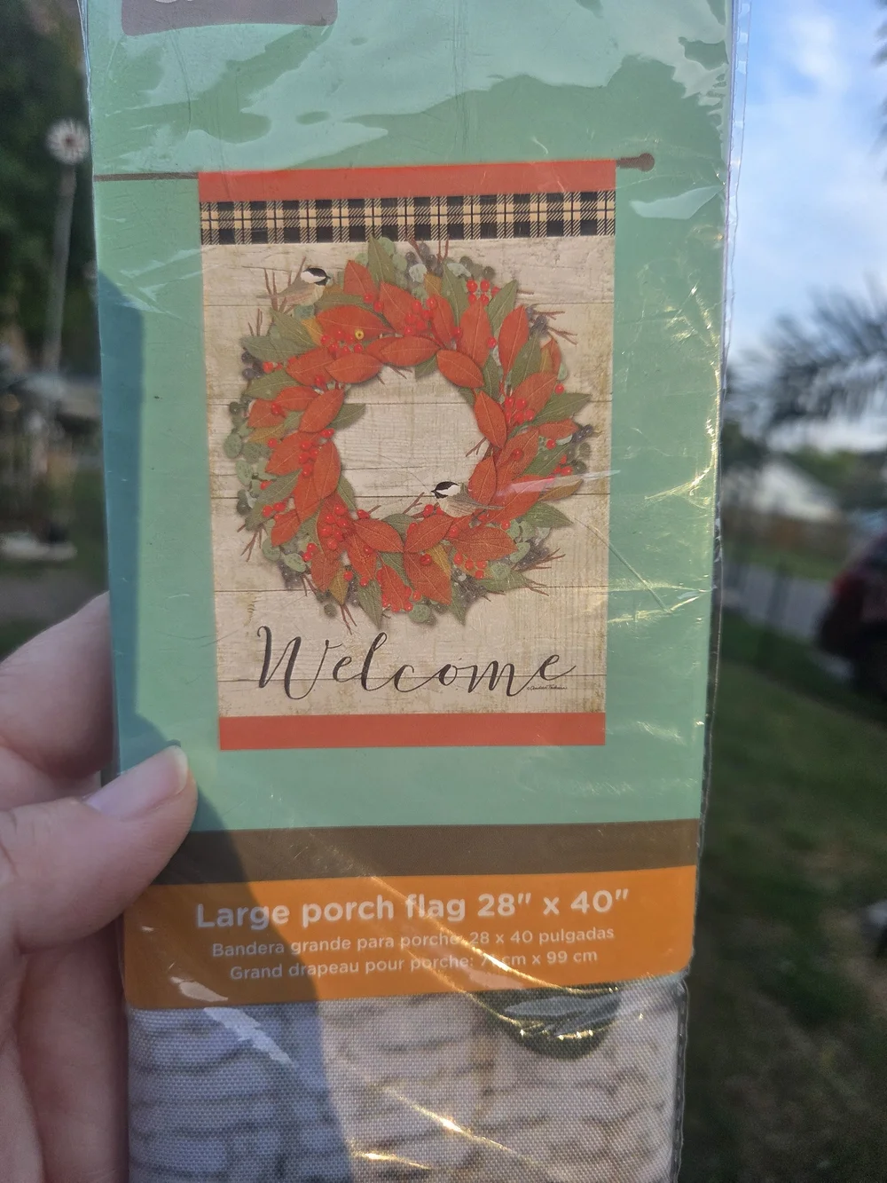 Rain Or Shine 28×40 Porch Holiday Flag New In Package